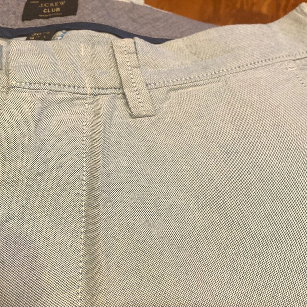 J Crew Mens Shorts Blue Oxford Cloth 30” Waist 9” Inseam Club Preppy Classic